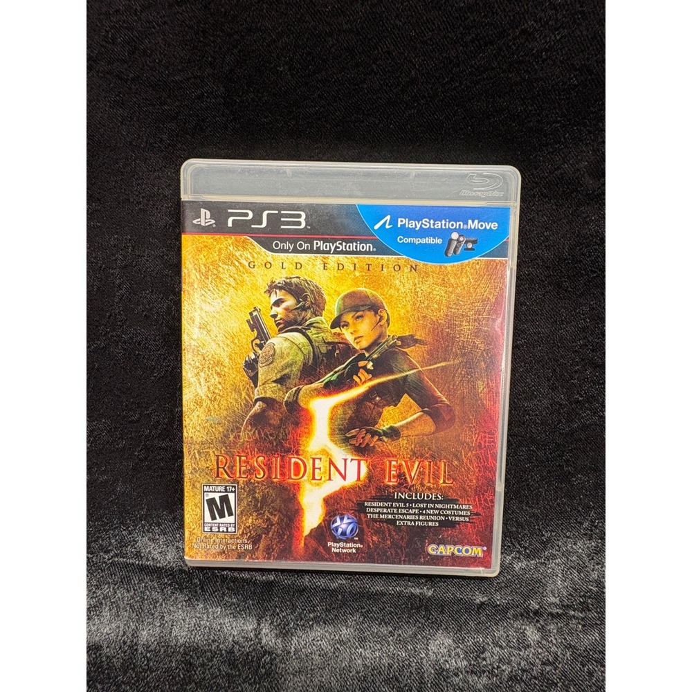 Resident Evil 5 Gold Edition Sony PlayStation 3 Survival Horror Video Game CIB